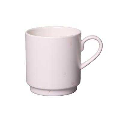 China Viable Hot Sale MG30 Black Coffee Mug White Mug Stacked Ceramic Mug With Handle for sale