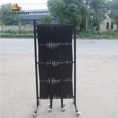 China Easily Assembled Exterior Metal Gate Accordion Garage Doors Raising Retractable Aluminum Fence for sale