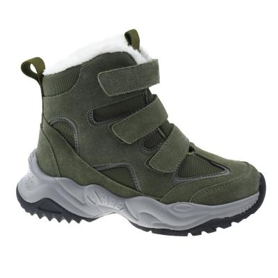 China Cushioning Kids Fashion Snow Boots Outdoor Sports Shoes Comfortable Waterproof Hiking Olive Boots For Climbing for sale