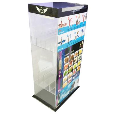 China Bottle rack led acrylic gow gow perspex perspex vape display rack box e juice liquid display stand retail showcase for sale