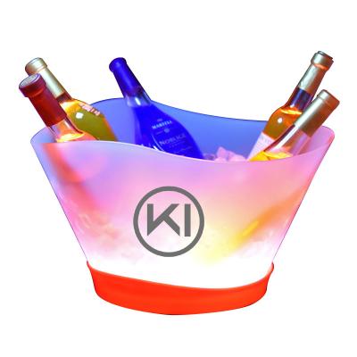 China Wine Rack OEMWine Ice Bucket with Colorful LED Light,Battery Operated Wine Party Colder Drink,Beer Champagne Ice Holder Bucket for sale