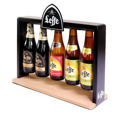 China KAIXIN wine rack custom made illuminated led wooden bottle glorifiers display for beverage, coke, liquor, tequila, whiskey, wine, beer, vodka for sale