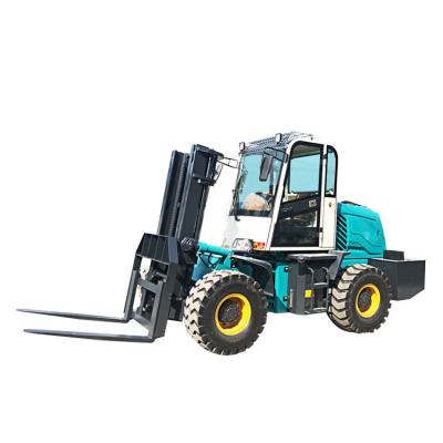 China Building material shops 4wd forklift price rough terrain forklift diesel for sale