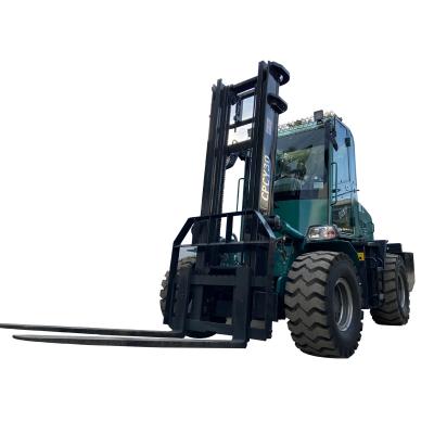 China Building Material Shops China Good Quality Cheap Price Diesel Terrain Off Road 3 Ton Forklift for sale