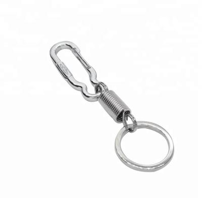 China OEM Eco-Friendly Professional Leather Zinc Alloy Split Key Ring Fashion Key Chain for sale