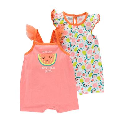 China 2021 Summer new baby cute two-piece romper two-piece romper baby clothes cotton sets wholesale for sale