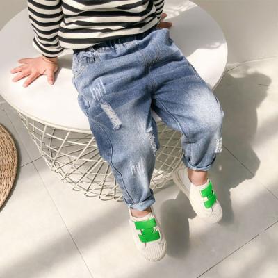 China 2022 Autumn New Children's Clothing Boys' Breathable Children's Jeans Korean Casual Black Denim Long Pants for sale