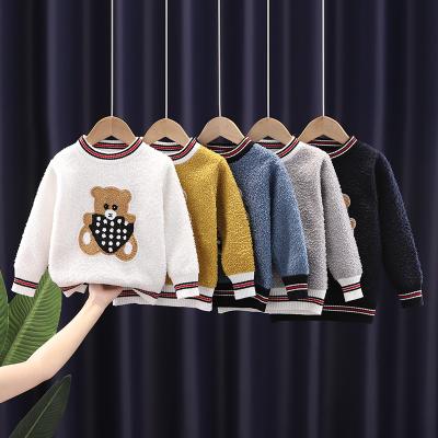 China New Autumn New Boys Sweater Boys Stretch Neck Anti-Shrink Round Shirt Children's Knitted Top for sale