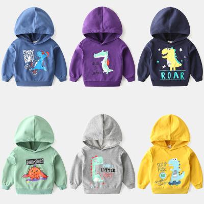 China 2021 new children's hooded sweater baby boy cartoon sweater baby hoodie top clothes anti-shrink wholesale for sale