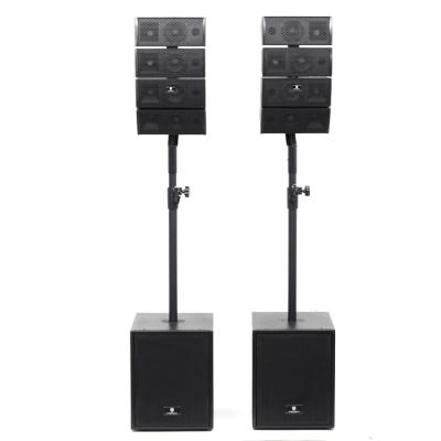 China High Quality Professional PA Cabinet +Plastic Wood Cabinet Active Woofer Powered Sound Line Array Speakers Home Theater Audio System for sale