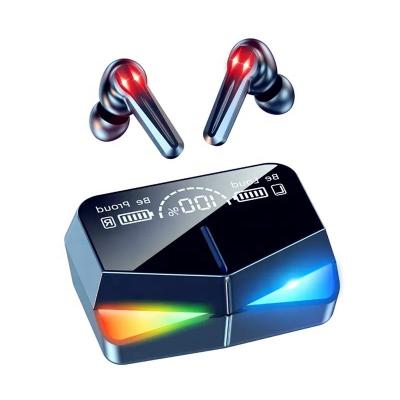 China New Earbuds Low Latency TWS Viable True Wireless Earphone With Mic Bass Audio Sound Headsets Waterproof LED TWS M28 Gaming Earbuds for sale