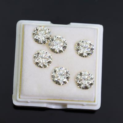 China D/VVS Gems D/VVS Series Yuying Light Star Moissanite Diamond Loose Stone Yellow Moissanite for sale