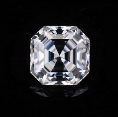 China Star brilliant diamond 6*6mm 1 carat asscher moissanite loose asscher cut forever gemstones for ring for sale