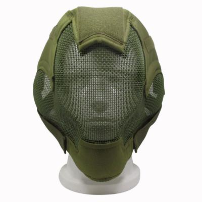 China Airsoft Tactical Safety Full Face Mask With Steel Mesh Net for sale