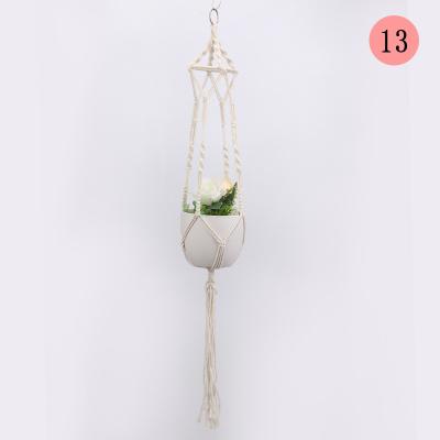 China Large BOHO Home Decor Macrame Plant Hangers Indoor Hanging Planter Basket Flower Decorative Pot Holder for sale