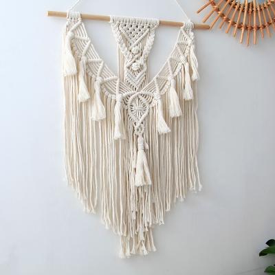 China Large rustic macrame wall hanging woven boho chic wall decor, handmade for sale