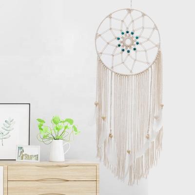 China Dream Life Catcher Traditional 30cm Woven Macrame Tree With Feathers for sale