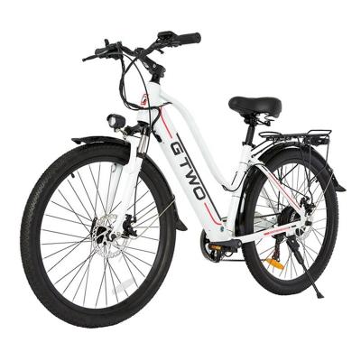 China Latest Aluminum Alloy Design 48V 9A 350W Middrive Aluminum Trekking Ebike 29 for sale