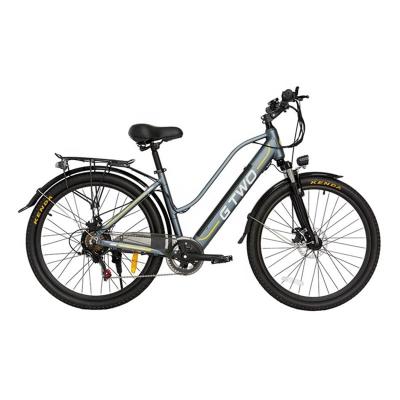 China Aluminum Alloy Wholesale 48V 9.6A Citybike Aluminum City Ebike Woman Electric Bicycle for sale