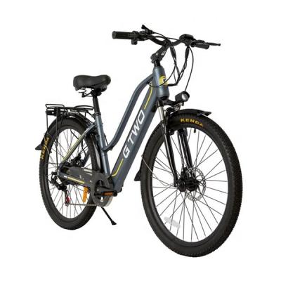 China Electric alloy factory wholesale 48V 9.6A city aluminum electric bike with rear rack for sale