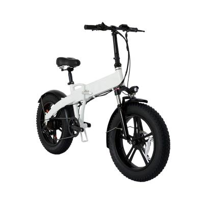 China Aluminum Alloy Wholesale 48V 9A E Bike Fattire Folding Fattire Bike for sale