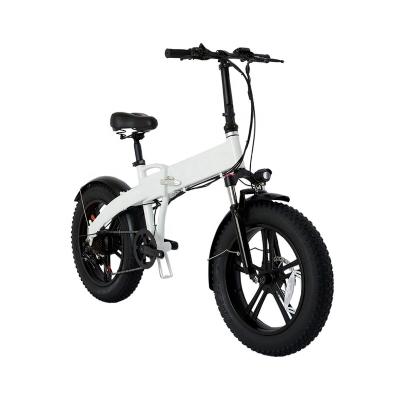 China Hot Sale Aluminum Alloy 48V 9.6A Fat Tire Ebike Winter Snow 20 Inch for sale