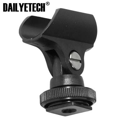 China DAILYETECH Plastic Camera Microphone Clips, Shotgun Microphone 20MM Hotshoe Stand Holder for sale