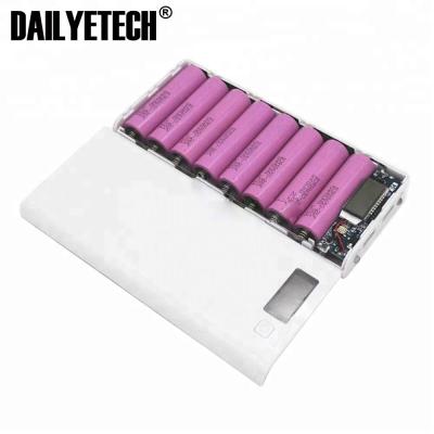 China LED Display USB Power Bank Charger Case DIY Pack 8X 18650 Battery Case For Mobile Phone With Torch for sale