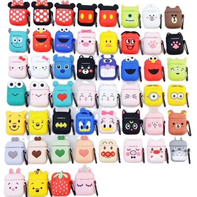 China 2021 New Designers Custom Waterproof Shockproof Silicone Character Cover Eco-Friendly Case For Earphone Airpods Case for sale