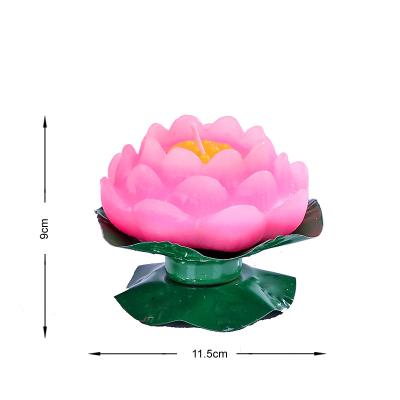 China Buddha lamp offering factory direct sales high quality supplies 11.5CM Buddhist lotus candle for sale