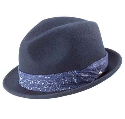 China Small brim felt hat hat 100% wool felt small brim felt hat waterproof hat for sale