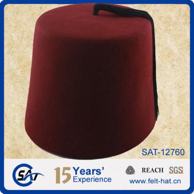 China Checked Turkish Fez Hat Stool Hat, Wholesale Fez Hats for sale