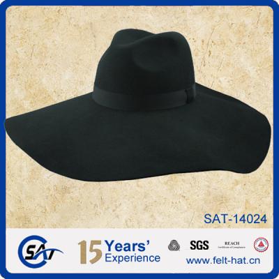 China Australian Winter Hats 100% Wool Felt Floppy Felted Hats , Wide Brim Felted Hats for sale