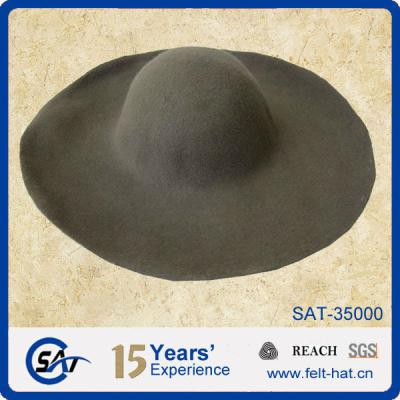 China breathable & Good Quality 100% Wool Felt Hat Australian Waterproof White for sale