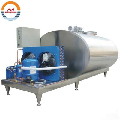 China 100-10000l stainless steel milk storage tank SUS304 milk collecting container cooler silos direct cooling cheap price for sale for sale