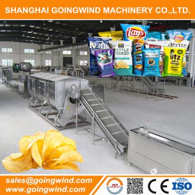 China Full Automatic Potato Chips Making Equipment Automatic Potato Chips Factory Machinery Good Price For Sale for sale