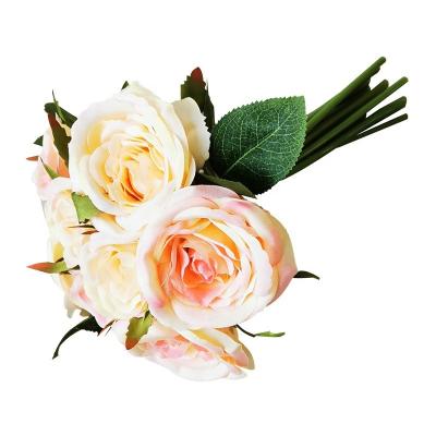 China Artificial natural touch flower rose bouquet for wedding party for sale