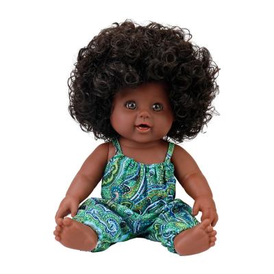 China Wholesale Changeable Dressing Doll Toys For Kids Baby Fashion Soft Doll 12 Inch Reborn Black Doll for sale