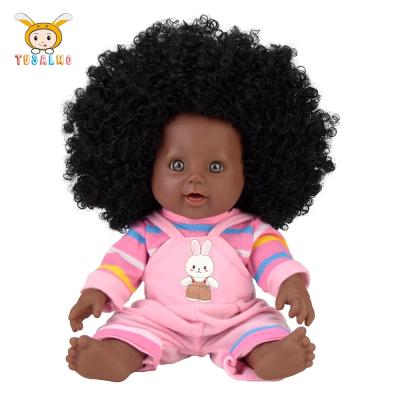 China Hot Sale 12 Inch Fashion Doll Black African Dolls Toy Black Dolls With Afro Changeable Clothing for sale