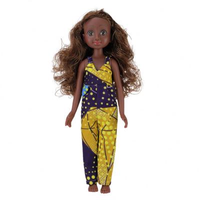 China Changeable Dress 13 Inch Child Toys Wholesale Plastic Doll African American Black Doll With Afro Hair Girl Doll for sale