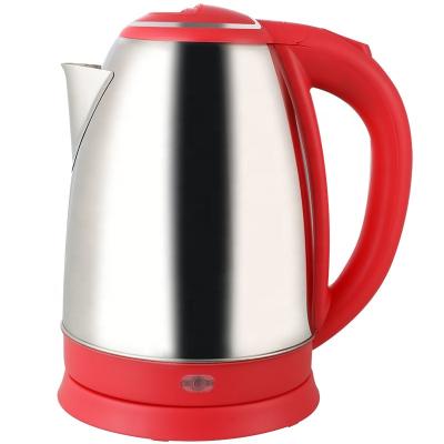 China 360 Degree Rotating Base 1.8L/1500W Model 207C Best Price Brew Kettle, Electric Fast Boiling Cordless Kettle, Electric Kettle Stainless Steel Red for sale