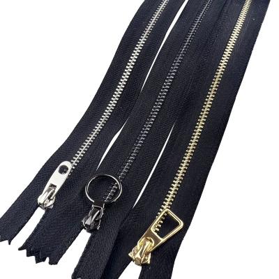 China Wholesale metal twozipper puller metal twozipper packing side auto lock recyclable shapewear swim shorts zipper pouch for sale