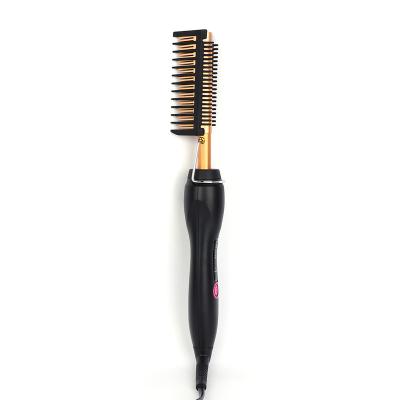 China 2m wired hair straightener hair curler brush+hair electric straightener hot styler hair straightening comb for sale