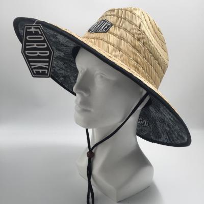 China Fashion Custom Women's Print Brand Character Designer Artesano Genuine Simple Summer Straw Hat for sale