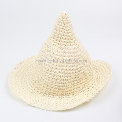 China Indifferent Witch Hat New Image Kids Straw Hat Colors Design Hat Summer Or Vacation Use for sale