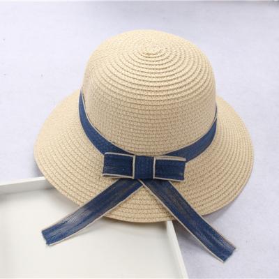 China Image family dress using mother and daughter summer straw hat for sale