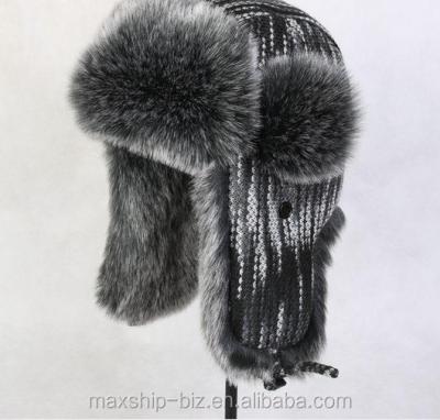 China Winter Trooper Trapper Hat Faux Fur JOINT Ear Flap Bomber Ushanka for sale