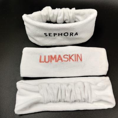 China Fabric Spa Headband For Women Facial Skin Care With Custom Logo for sale