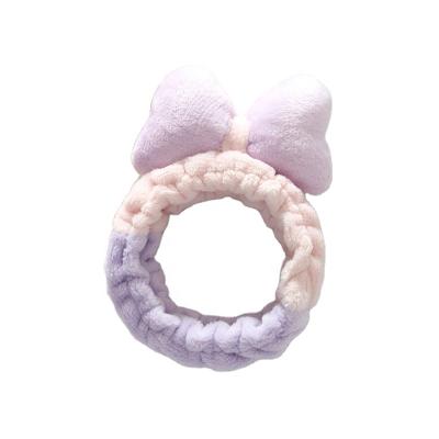 China Popular women's bow knot hair accessories headband for makeup. for sale