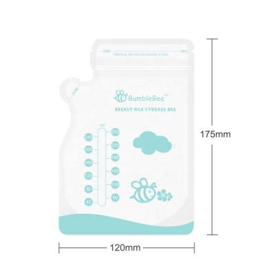 China Custom Food Breastmilk Baby Milkbags Breastmilk Storage Bags BPA Free for sale